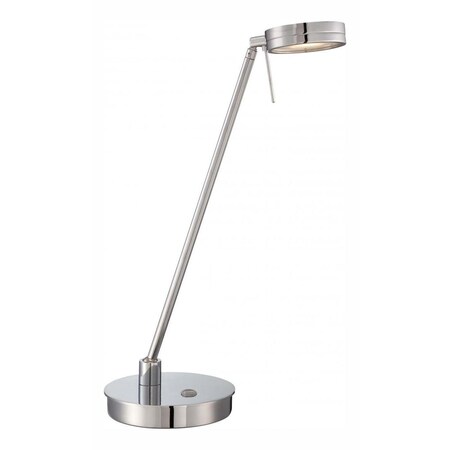 Minka George Kovacs One Light Chrome Metal Shade Table Lamp P4306-077